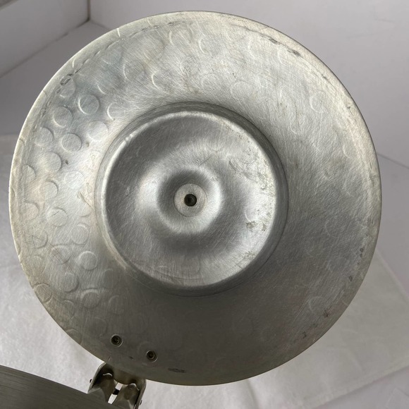 Vintage Aluminum Pan Silent Butler Crumb Catcher Gold Roses Design - Picture 4 of 9